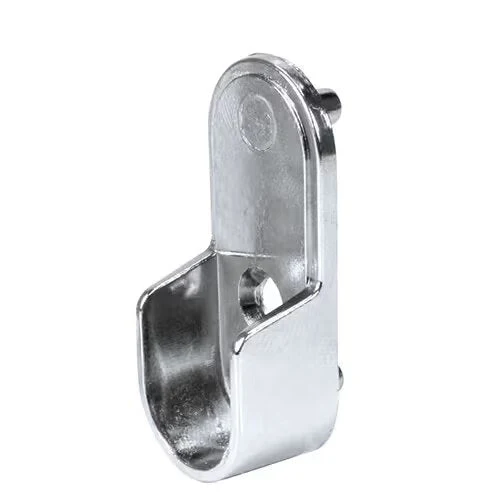 Closet Rod Flange For Oval Rod With Mounting Pins, Dull Brass, Multiples of 500
