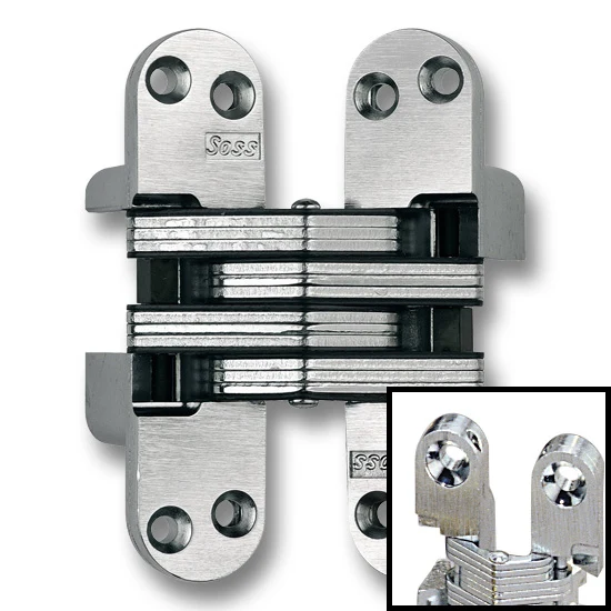 SOSS Hinge #218 4-5/8″ Over All Height, Satin Nickel