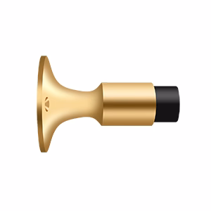 Deltana Wall Mount Bumper, PVD