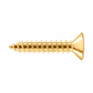 Deltana #10 Solid Brass Wood Screw, PVD