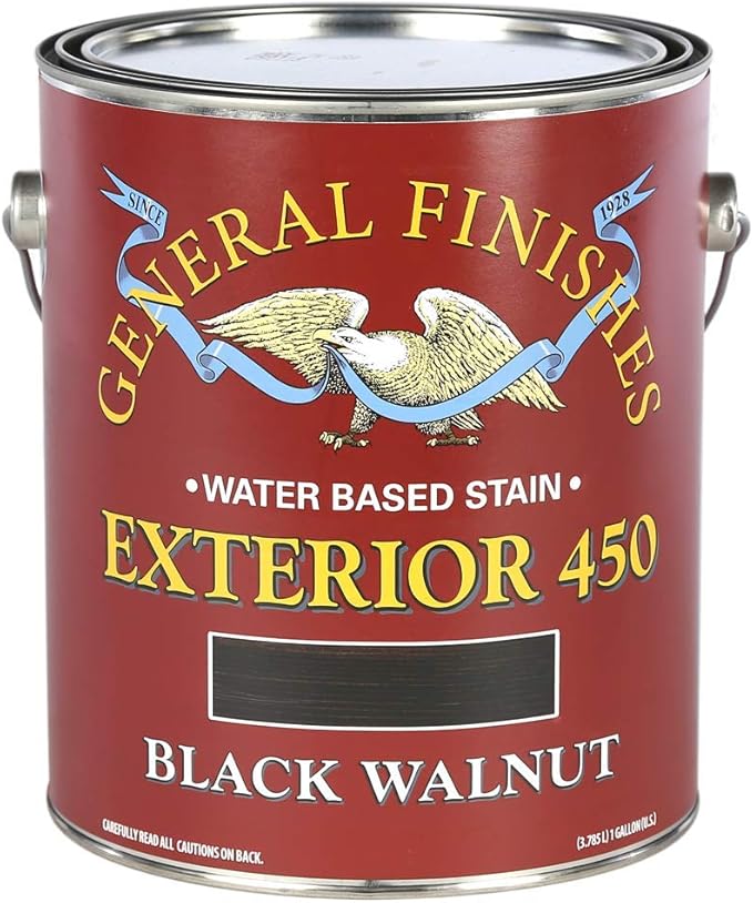 General Finishes Exterior 450 Stains, Black Walnut, Gallon