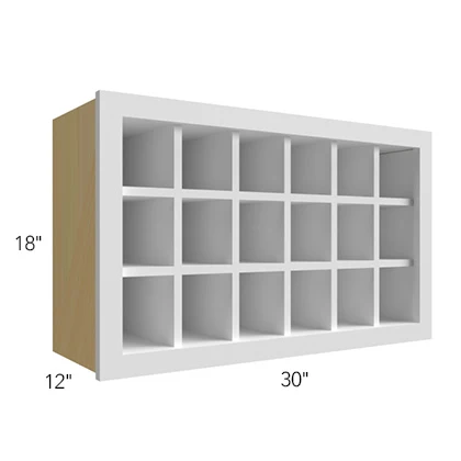 Wine Rack w/18 cubes 30 W X 18 H (Fits 18 bottles) – Fusion by Fabuwood