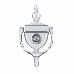 Deltana Door Knocker-Viewer, Chrome, 3-3/4"