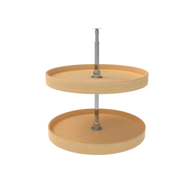 Rev-a-shelf Lazy Daisy Wood Full Circle 2 Tray Lazy Susan