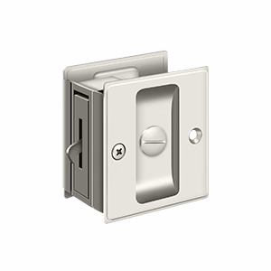 Deltana Pocket Locks 2-1/2″ x 2-3/4″ Privacy Door, Polished Nickel
