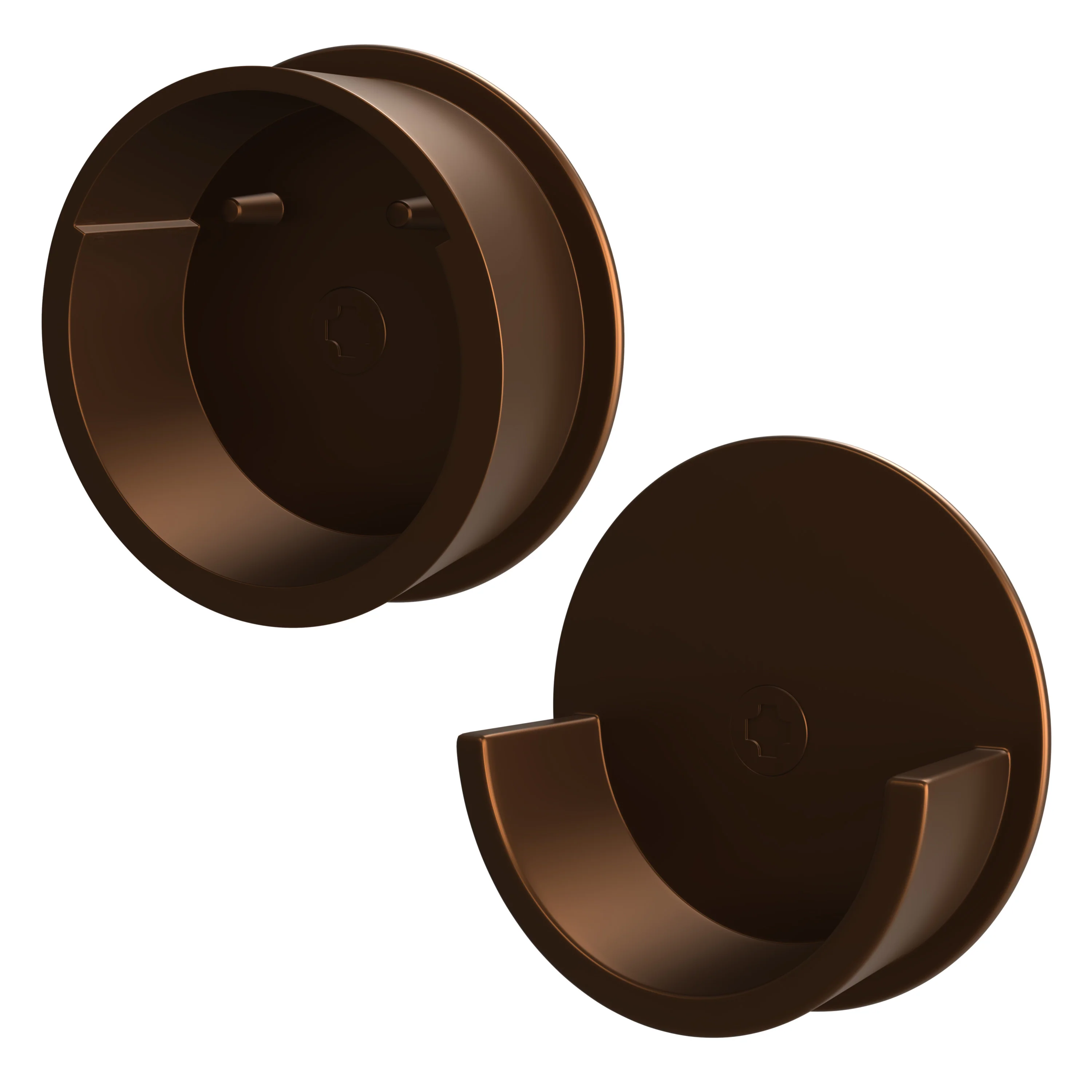 Rev-a-shelf Closet Rod End Caps, Bronze