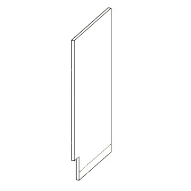 Base End Panel 20 H X 24-7/8 D X 3/4 TH – Standard Series by Open Air Cabinets