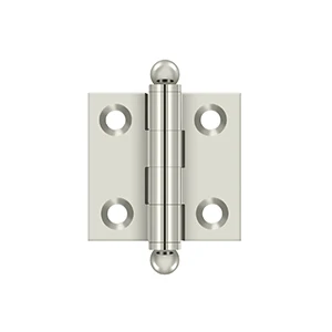 Deltana 1.5″ x 1.5″ Hinge With Ball Tips, Polished Nickel