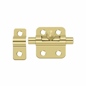 Deltana Barrel Bolt, Polished Brass, 2″