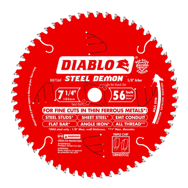 Freud Steel Demon Saw Blade for Thin Metal