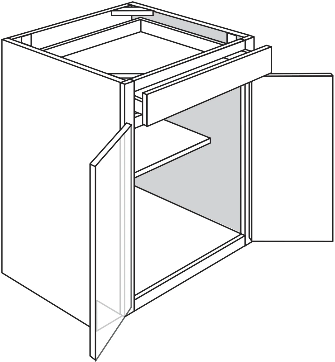 Base Cabinet 24 W X 34-1/2 H X 24 D – Nostalgic by TA Cabinetry