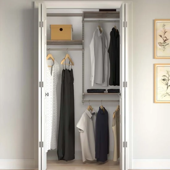 Closet Culture Closet Hardware Kit Champagne Nickel