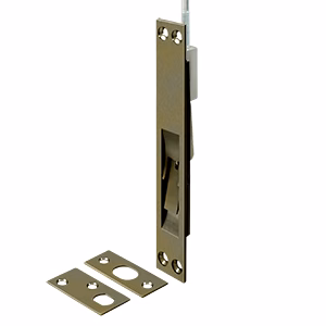 Deltana Extension Flush Bolt Solid Brass, Antique Brass, 18″