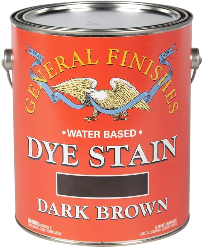 General Finishes Dye Stains, Dark Brown, Gallon