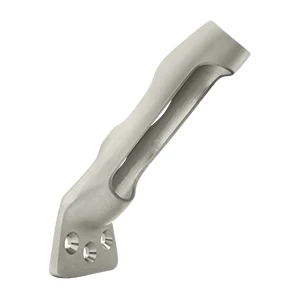 Deltana Flag Pole Holder, Satin Nickel, 3/4"