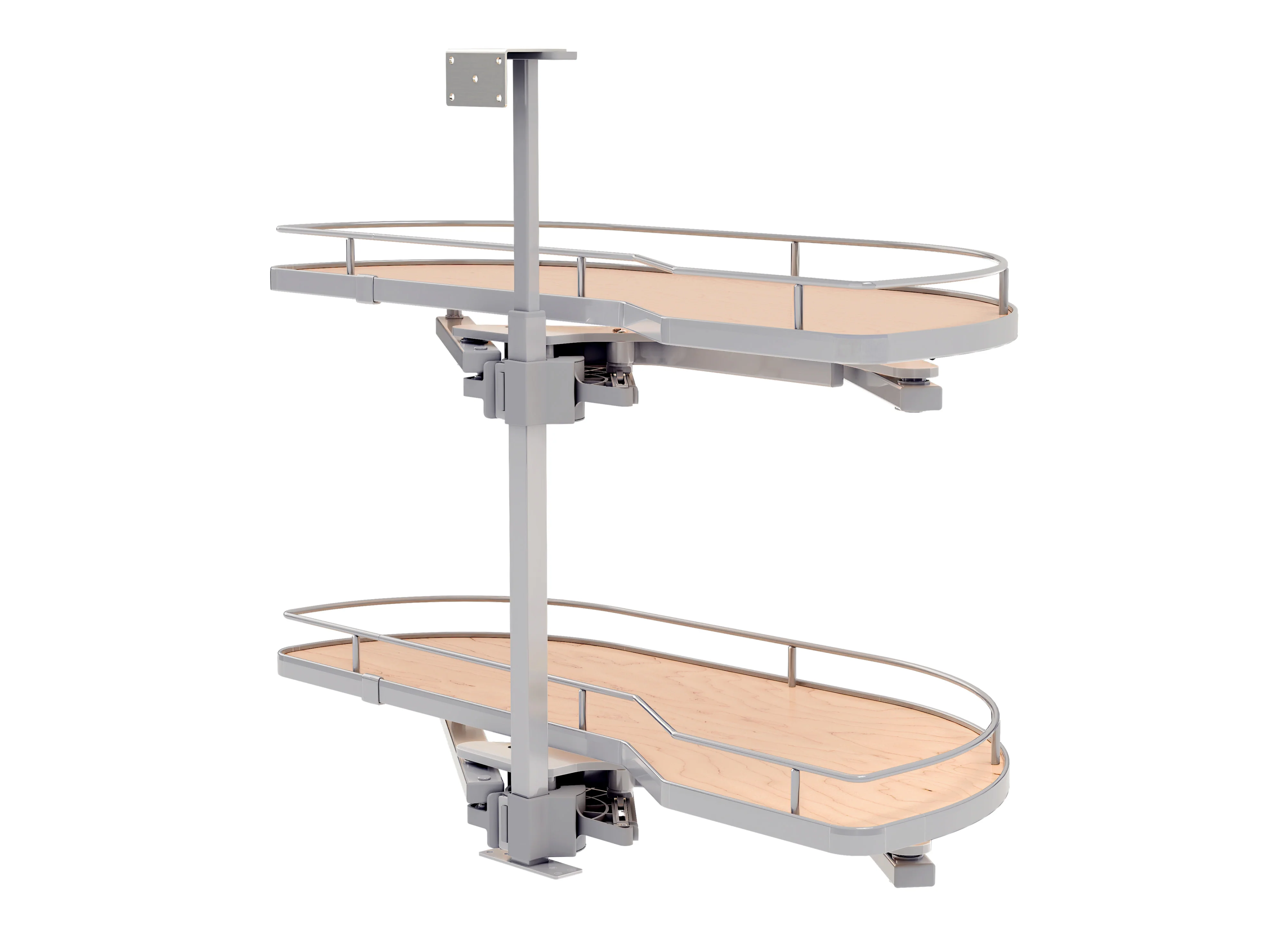 Rev-a-shelf Two-Tier Maple Solid Bottom Girasolo 15″ Opening Width Right Opening Direction