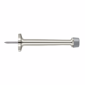Deltana Baseboard Door Bumper Solid Brass, Polished Nickel, 4″