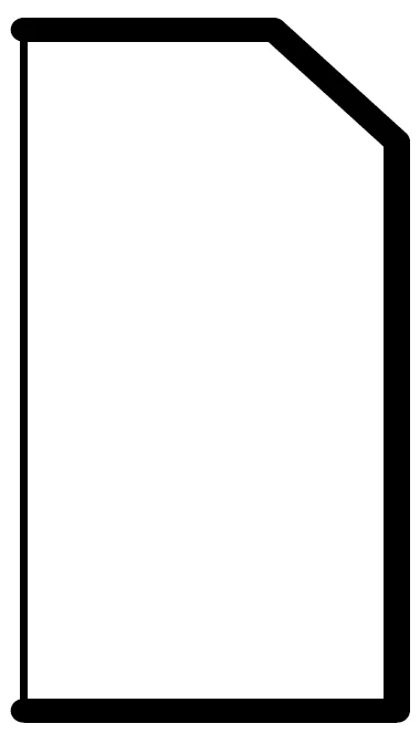 Beveled Counter Top Edge Moulding 1-1/2 H X 96 L X 3/4 Th – Rainier Rustic Stain by Legend