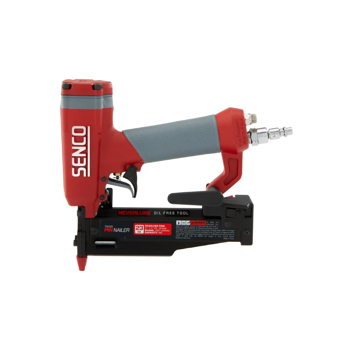23 Gage Neverlube Pin Nailer, 1/2″ Thru 1-3/8″