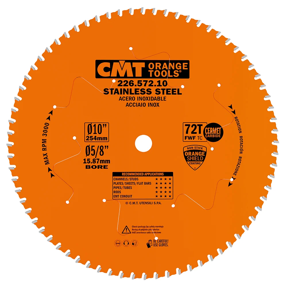 Industrial circular saw blades for Stainless Steel 14″ Diameter