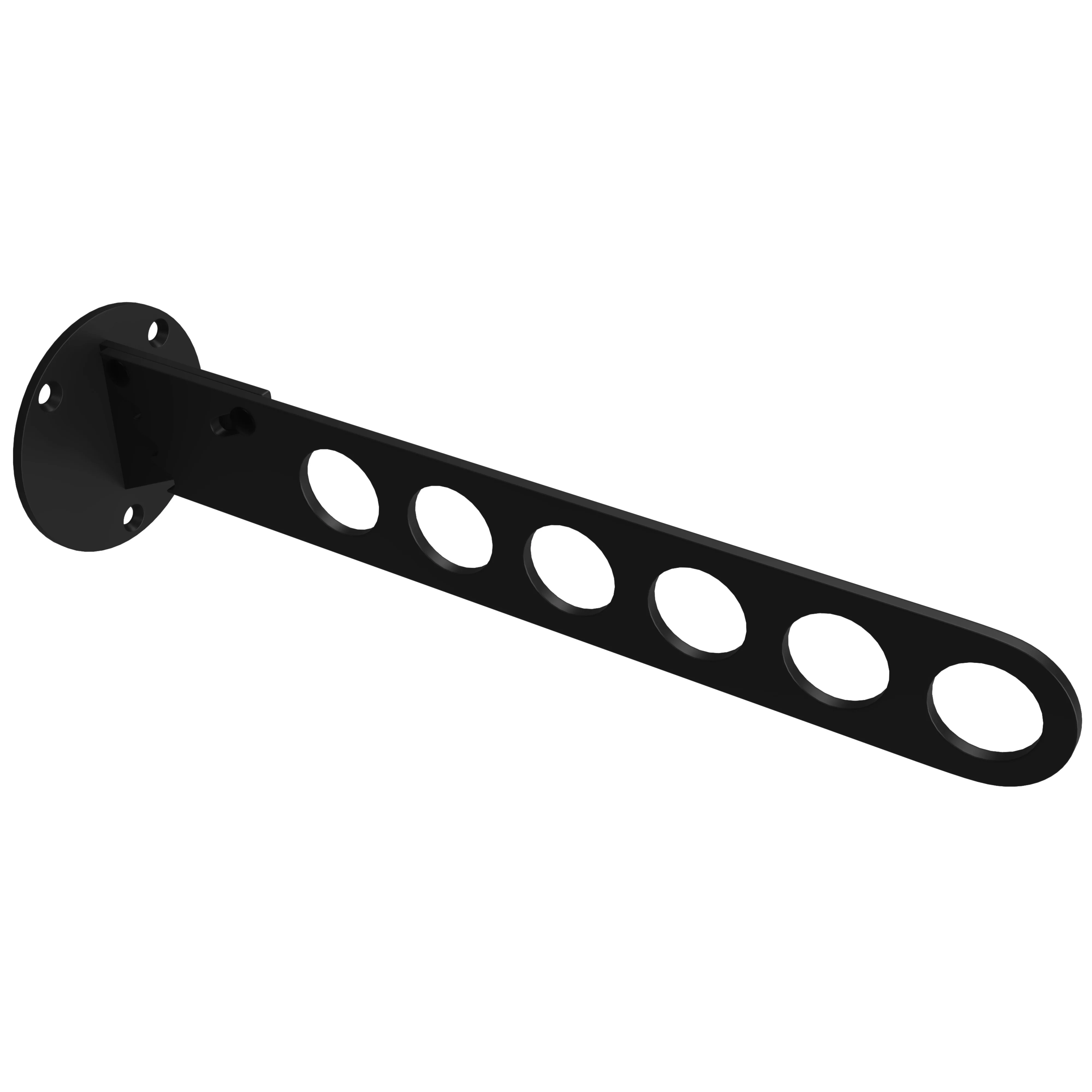 Rev-a-shelf Adjustable Laundry Valet, Matte Black