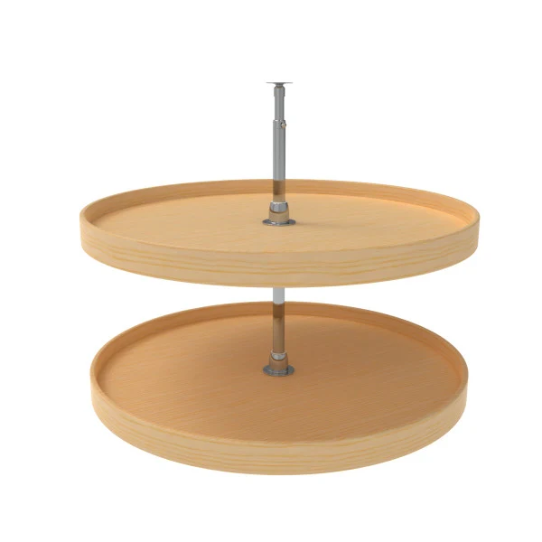 Rev-a-shelf Lazy Daisy Wood Full Circle 2 Tray Lazy Susan