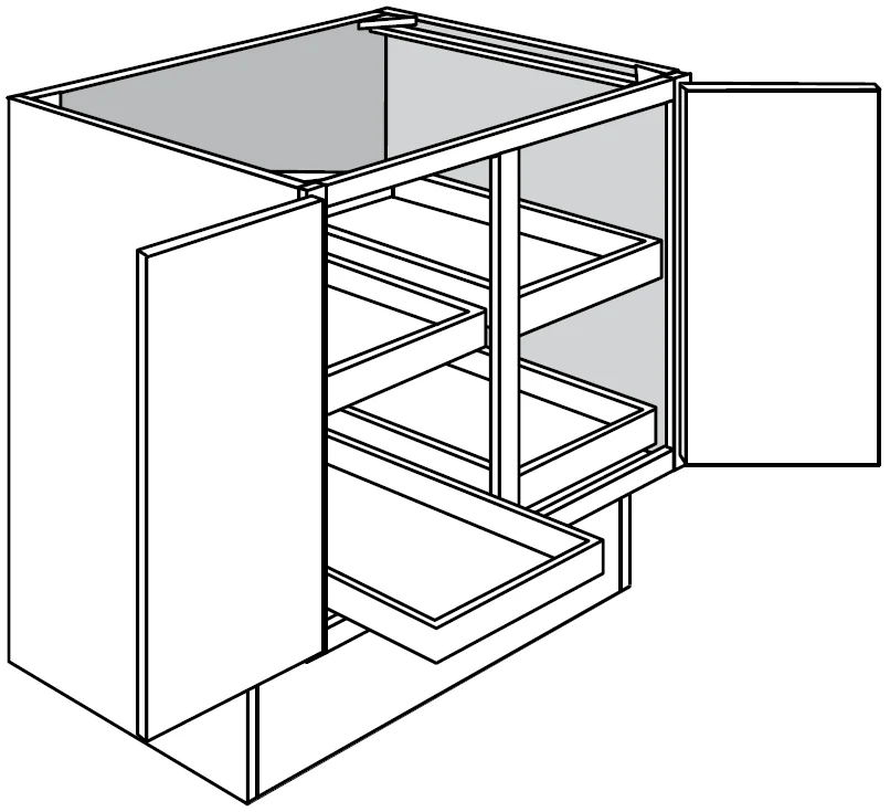 ADA Base w/ Soft-Close RollOut & Full Height Door 36 W X 32-1/2 H X 24 D - Dover by JSI