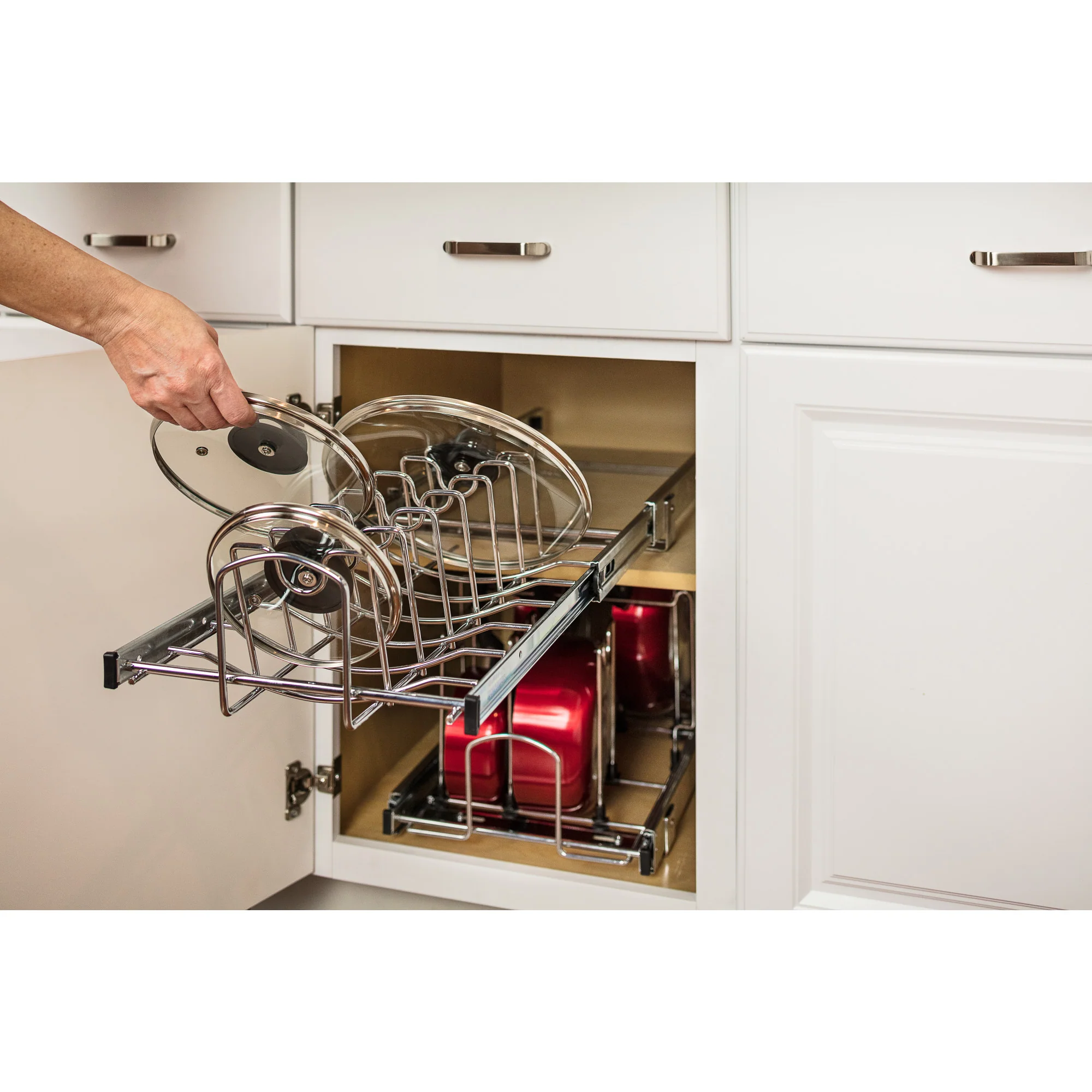Hardware Resources Wire Cookware Lid Organizer, 19-11/16″ Depth