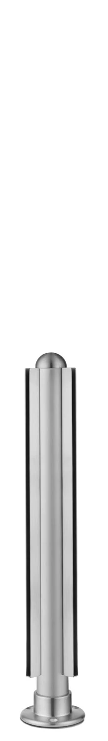 1/4″ Dome Corner Post for 1-1/2″ Tubing Satin Stainless Steel