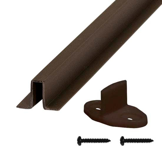 Quiet Glide 36″ Plastic Floor Guide Kit Brown 48″ Length