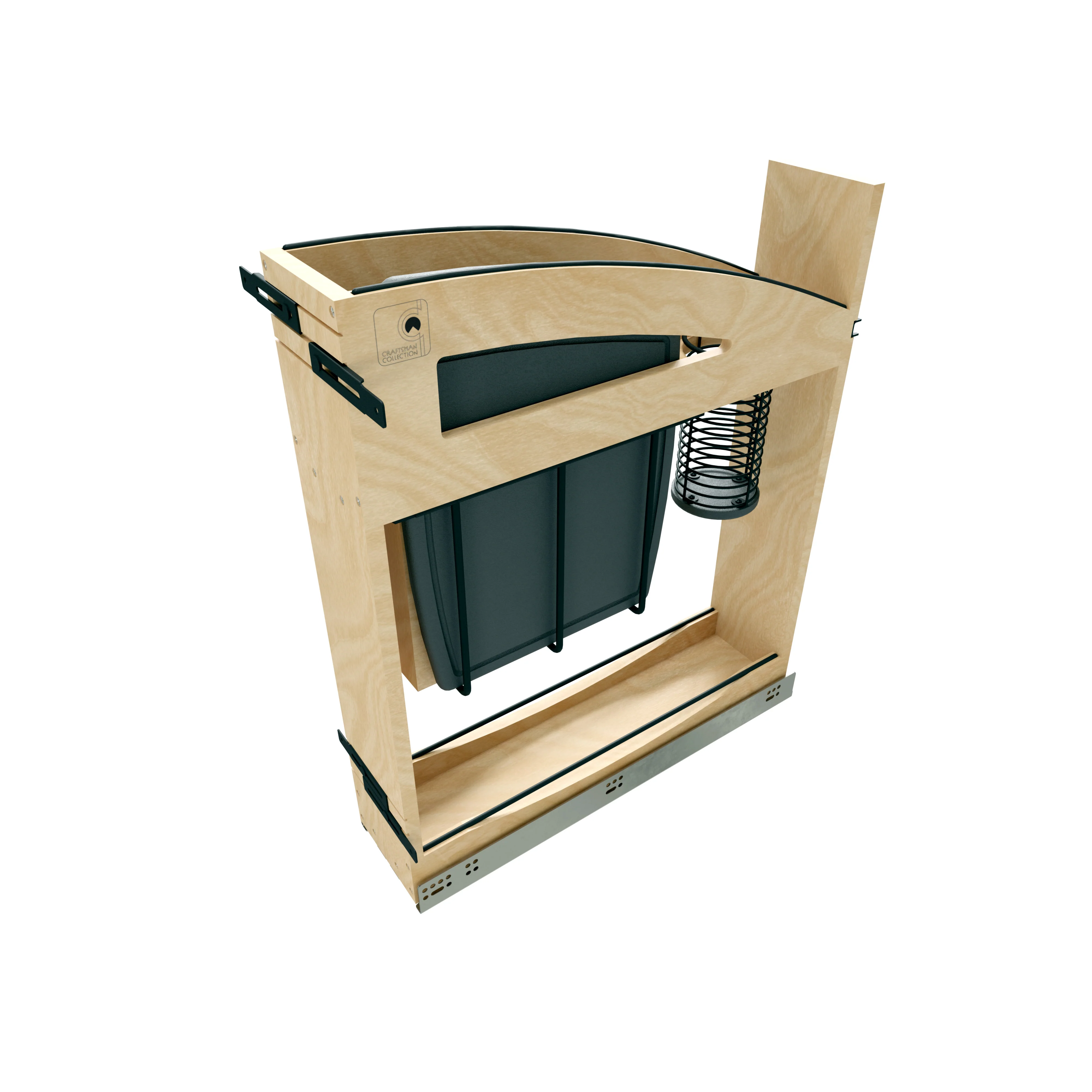 Craftsman Collection Solid Maple Knife Block Pullout Organizer