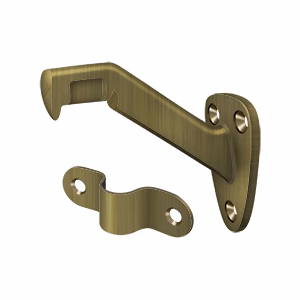 Deltana Hand Rail Brackets 3-5/16" Projection Antique Brass
