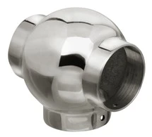 Ball Tee for 1-1/2″ Tubing Polished Stainless Steel