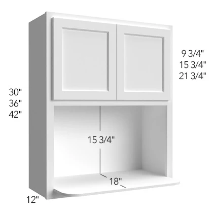 Wall Microwave 30 W X 30 H X 12 D (opening 27 W x 15-3/4 H x 18 D) – Discovery by Fabuwood