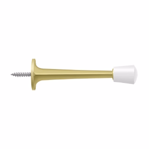 Deltana 3″ Baseboard Door Bumper Zinc Die-Cast, Polished Brass