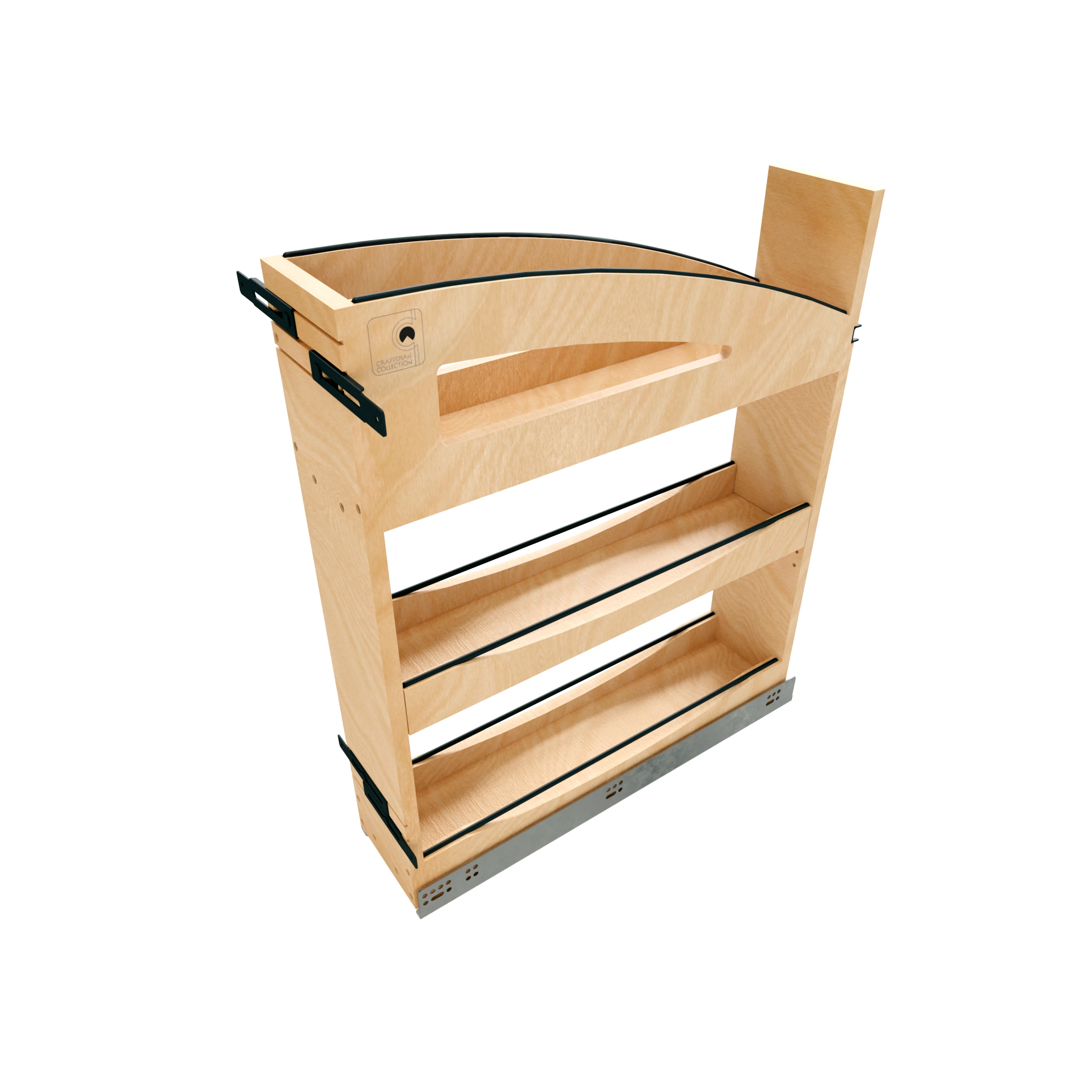 Craftsman Collection Solid Maple Base Cabinet Pullout Organizer