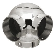 Ball Side Outlet Elbow for 1-1/2″ Tubing Polished Stainless Steel