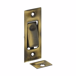 Deltana Pocket Door Bolts Jamb Bolt, Antique Brass