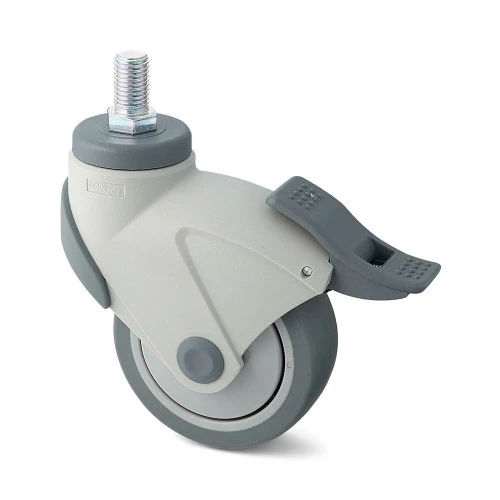 Dual Brake System Caster Threaded Bolt Type With Brake M16 x 2
