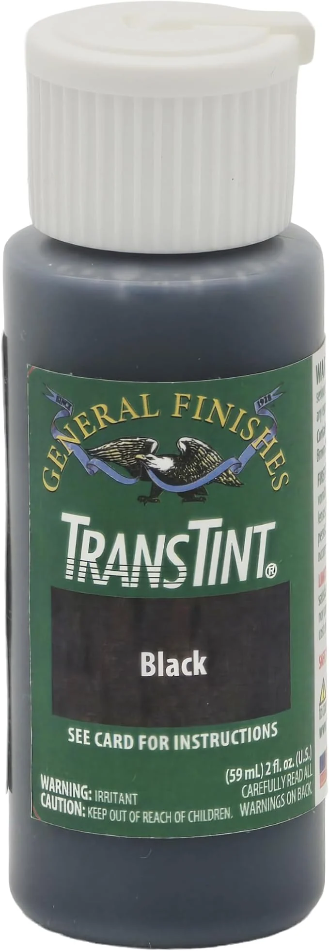 General Finishes Transtint, Black, 2oz