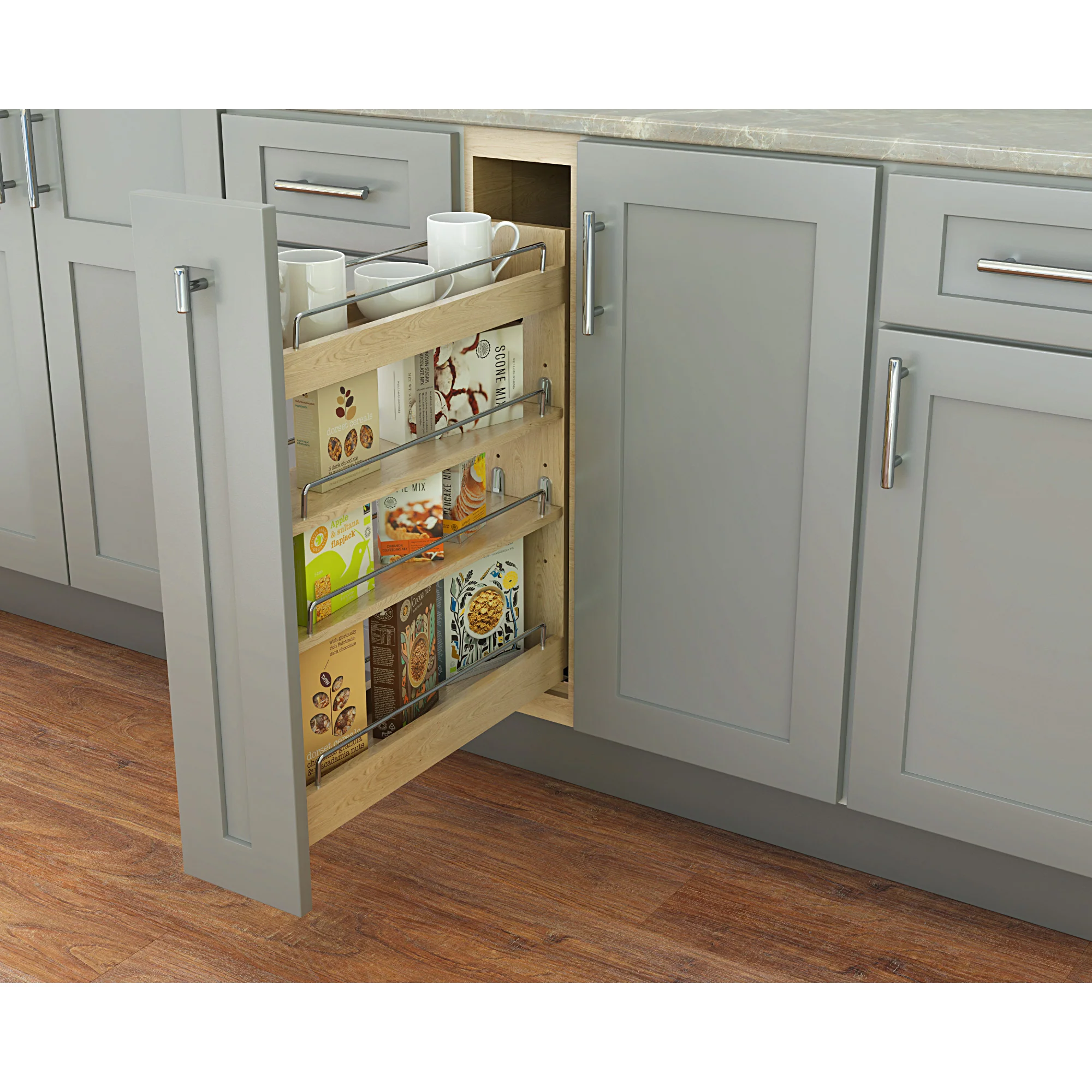 Hardware Resources “No Wiggle” Soft-Close Under Drawer Base Pullout