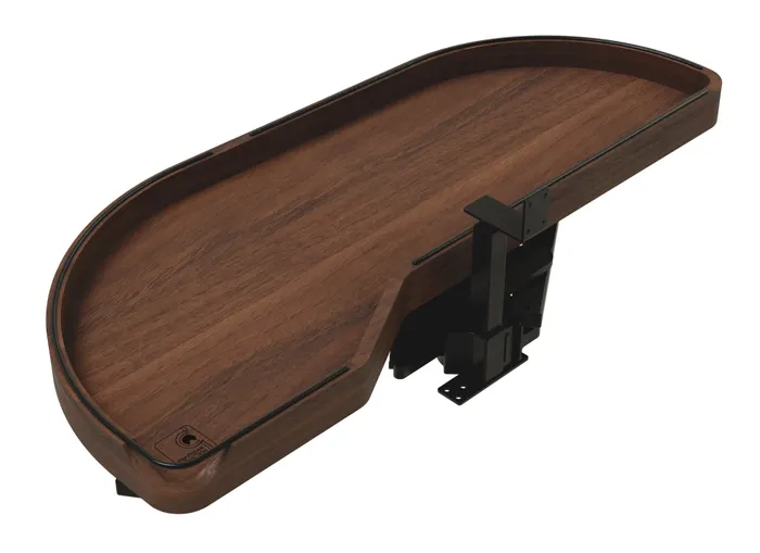 Craftsman Collection Solid Walnut Single-Tier Girasolo With Soft-Close, 15″