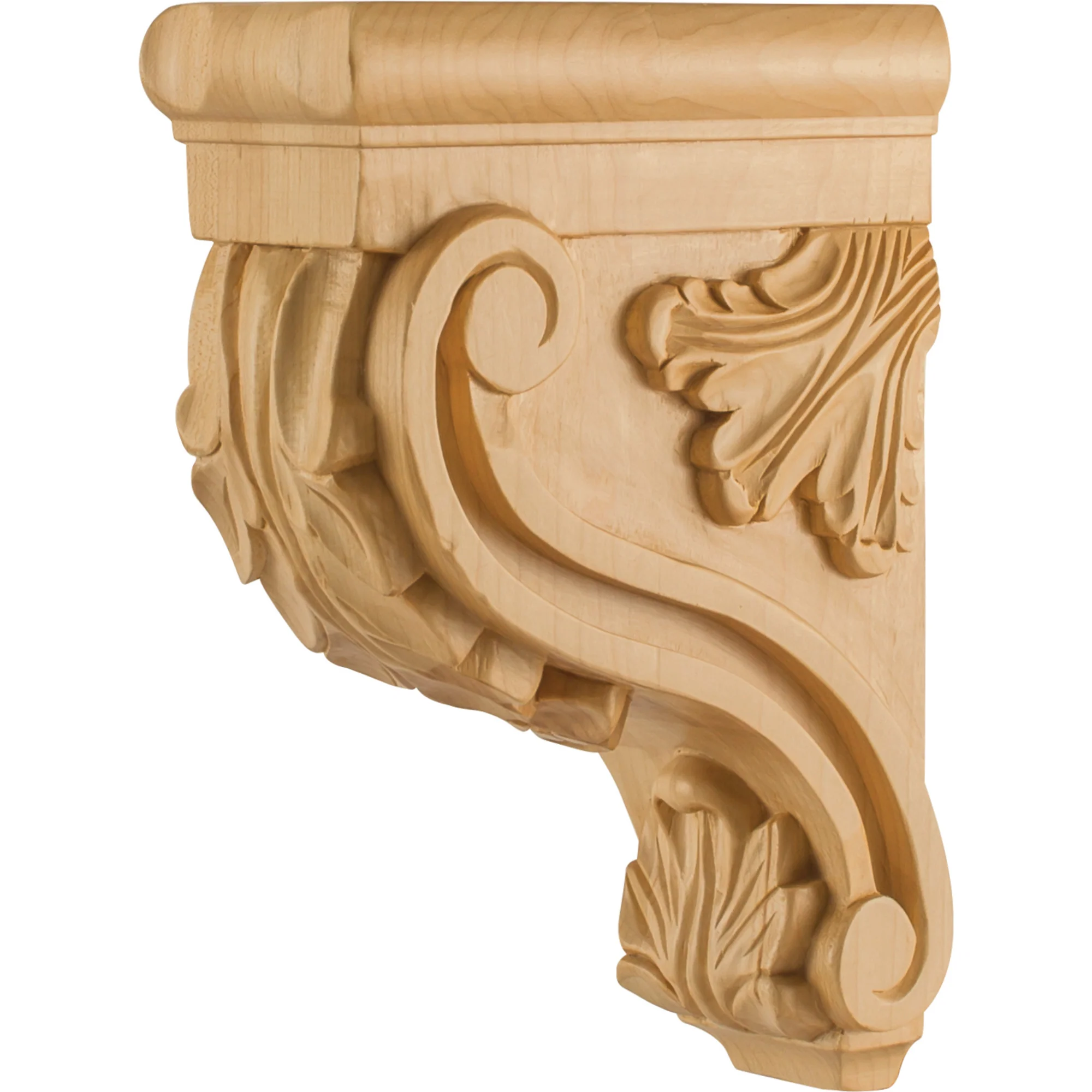 Hardware Resources Acanthus Corbel Hard Maple 10″ Length 3″ Width