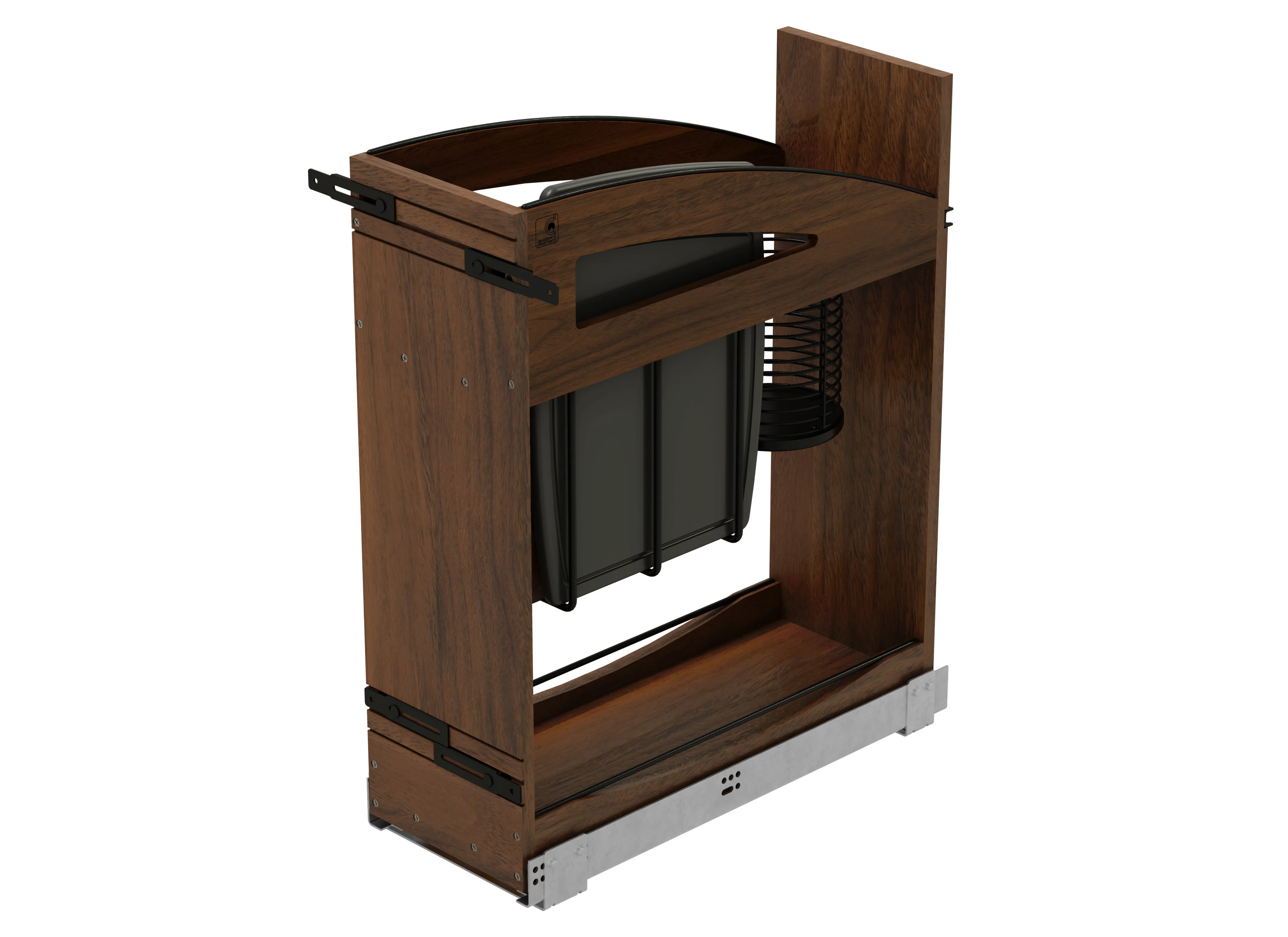 Craftsman Collection Solid Maple Knife Block Pullout Organizer, 8″
