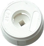 Drawer Front Adjuster, 20 mm Diameter, 11mm Depth, White