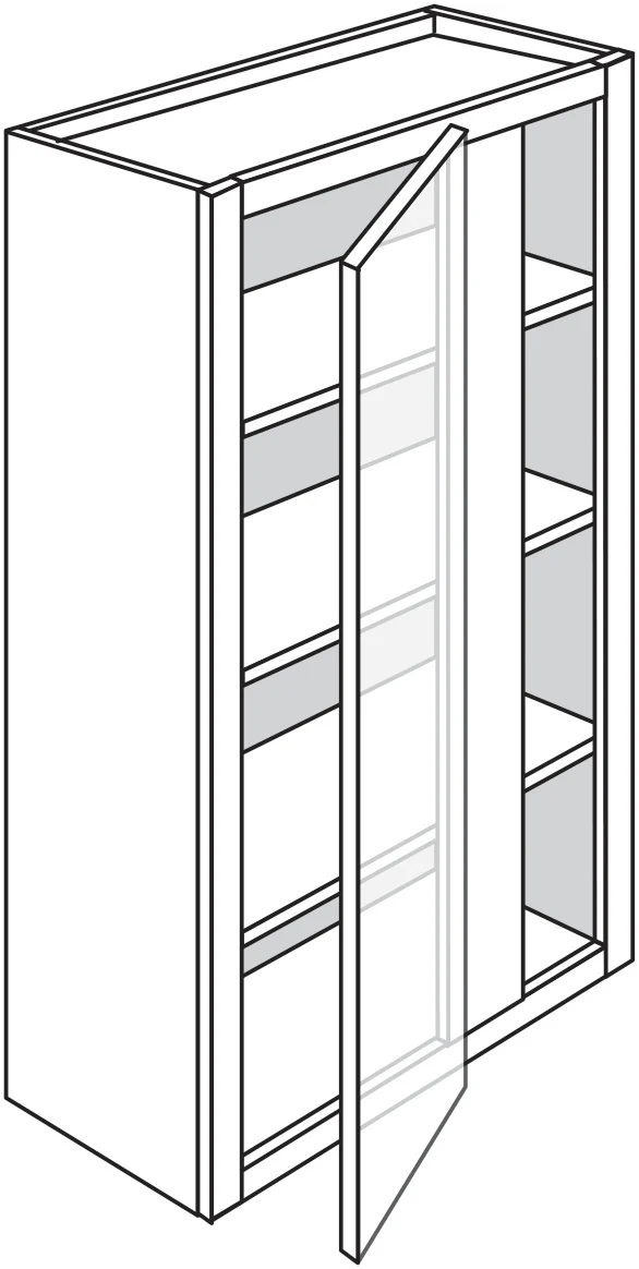 Glass Door Single Pane for WD1860 – Doric by TA Cabinetry