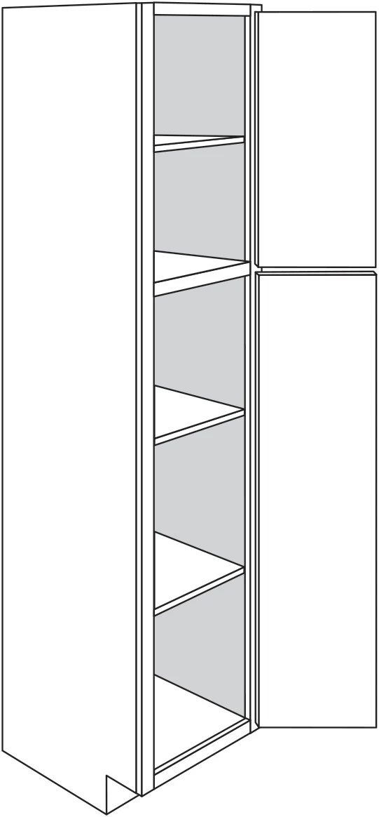 Line Closet 18 W X 84 H X 21 D – Essex Oak by JSI