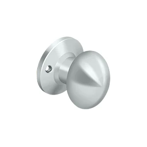 Deltana Egg Knob, Backset 2-3/8″ 2-3/4″ Non-Handed, Chrome, Dummy