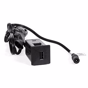 USB Charger, Single, Square, Black
