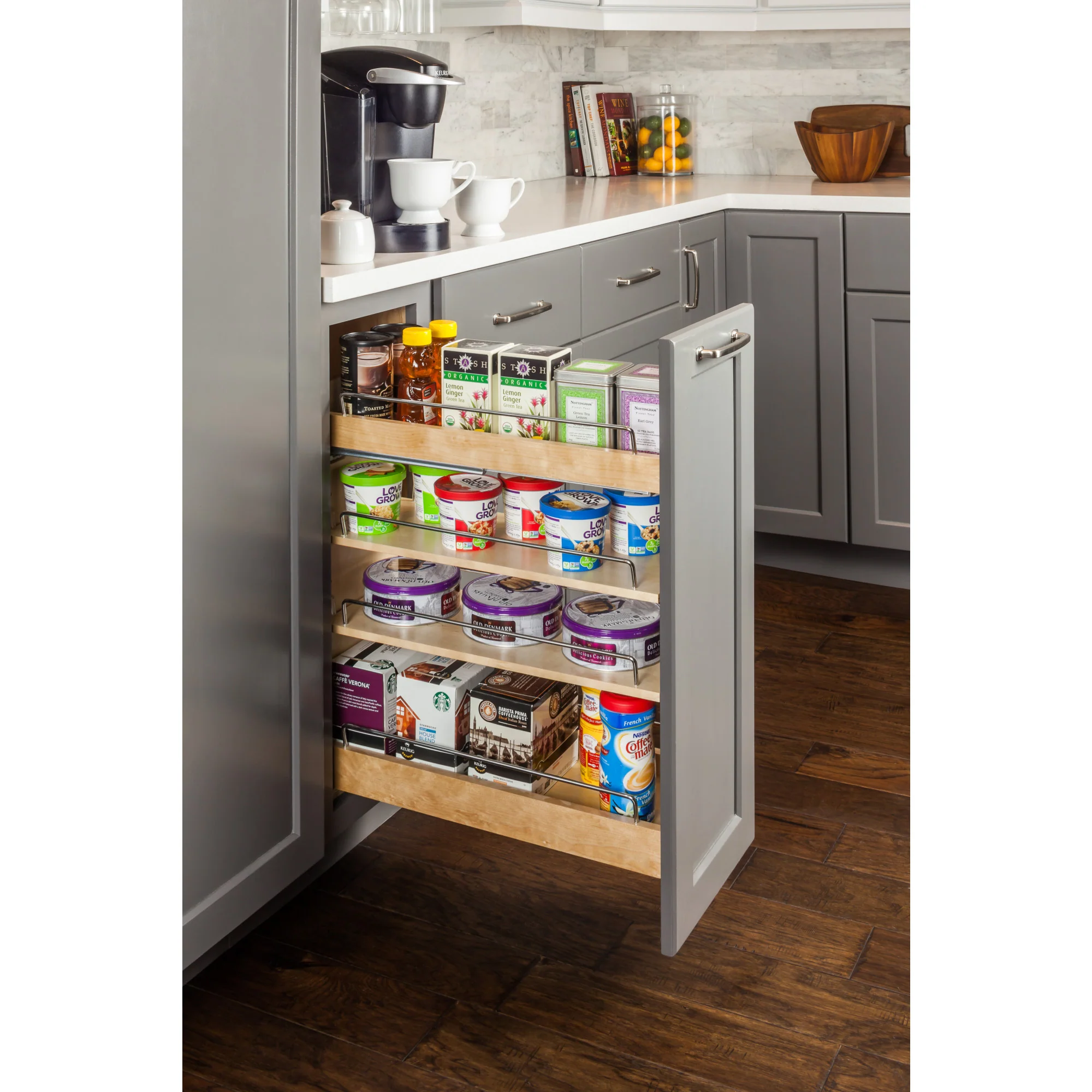 Hardware Resources Base Cabinet Pullout With Premium Soft-Close Undermount Slides